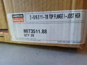 MIT3511.88 SIMPSON STRONG-TIE Top Flange Joist Hanger
