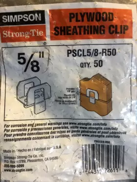 PSCL5-8-R50 SIMPSON STRONG-TIE Sheathing Clips #2