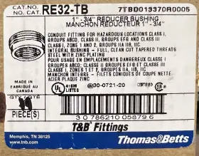 RE32-TB THOMAS BETTS Box Reducing Bushings Explosion