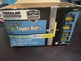 25014 TOGGLER Snaptoggle Toggle Bolt Screws