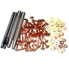 RD129S TOWONDER Copper Burrs Rivet Fastener Sett