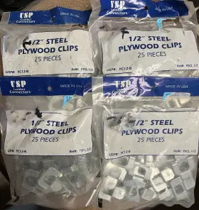 PC12-BMC USP STRUCTURAL CONNECTORS Mitek Steel Clips Bag PC12-BMC USP STRUCTURAL CONNECTORS Mitek Steel Clips Bag