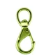 Everbilt 13/16 in. x 3-3/4 in. Solid Brass Swivel Spring Chain Leashes Snap Hook