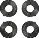 AZSSMUK Bore 1/4" Shaft Collar Double Split Axle Clamp of 1/4, Black AZSSMUK Bore 1/4" Shaft Collar Double Split Axle Clamp of 1/4, Black