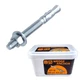 Party Animals 1/2 x 4-1/2 Inch Wedge Anchor, 50 PCs Zinc-Plated Industrial An...