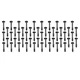 50pcs/Kit Air Filter Box Housing Screw Bolt Fit for Land Rover Range Rover Sport