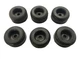 6) Horse Cargo Trailer Ramp Door Stop Black Rubber Bumper 2 1/2" Round New