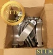 B2016 B-LINE PIPE CONDUIT CLAMP RIGID 3-1/2" (4" OD) ZINC PLATED (LOT OF 17) NEW