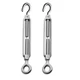 Augiimor 2PCS M8 Hook & Eye Turnbuckle Wire Rope Tension 304 Stainless