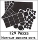Furnigear Felt Brown Non-Slip Furniture Pads (129pcs) Desk Table Bed Dresser