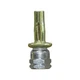 Sammys XP 35 3/8 Inch Vertical Threaded Rod, Steel Electro-Zinc Finish 25 Pieces