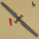 Playmobil red part-clamp helicopter-helicopter-rotor bar-hitch