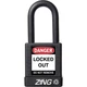 ZING 7036 Lockout Padlock,KD,Black,1-3/4"H 6CXG3