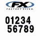 Factory Effex 02-4365 Pro Numbers 8in. - Black for Graphics Number Plate bu