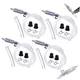 Universal Brake Fluid Deflerator, Brake Bleed Hose, Brake System Bleeding 4 PCS