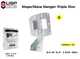Skew Hanger Triple Zinc USP LSSH15-TZ 5-1/16"  H, 3" D, 1-9/16" W1 1-3/4" ( 5 )