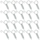 PHITUODA 20Pcs Spring Latch Hook Pet Door Cage 20pcs, Silver 