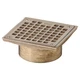 Jay R. Smith Manufacturing B05nb Square Commercial Grate, Nickel Bronze,