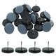 Bivethoi 1" Nail on Furniture Sliders (24 Pack) - 1 inch, Round, Light Blue 