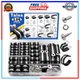 Taiss 136PCS Stainless Steel Cable Clamps Kit 10 Sizes with Screws