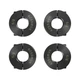 AZSSMUK 5/8" Bore Double Split Clamp-On Shaft Collars of Carbon Steel with Bl...