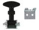 Buyers Products WJ202 2-1/2" Mini Easy Grip Rubber Hood Catch w/ Bracket
