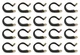 Adel 754-20-2-8 Aircraft Wire Hose 1-1/4" SAE Size 20 Loop Clamp 7542028 20-Pack