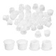 58Pcs 8mm(5/16") Flush Type Panel Round Snap in Fastener, White