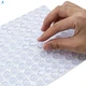 COVERCORNER Super High Viscosity Cabinet Door 250PCS 12.7*3.5mm, Transparent 