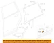 HONDA OEM 10-23 Accord Crosstour Exterior Trim-Lower Molding Clip 75315TG7A01