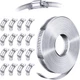 Steelsoft 304 Stainless Steel Hose Clamp 35 FT Strap+16 Fasteners, Metallic