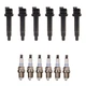 Denso 6 Ignition Coils 6 Double Platinum Spark Plugs.044 Kit For Lexus Toyota V6