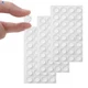 Furnigear Cabinet Bumpers Soft Self-Adhesive Cylindrical 96pcs, Transparent 