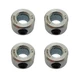 AZSSMUK 1/4" Bore Solid Steel Style Zinc Plated Set Screw Shaft Collars