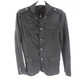 Men's Medium/48 Ron Tomson N&deg; 5894 Faux Suede Safari Jacket Black