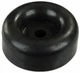 JR Products Black Rounded Wall Rubber Ramp Door Bumper 2-1/2" Dia 10715