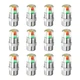 12 PCS Tire Pressure Monitor Valve Stem Caps, 2.4 Bar 36PSI Pressure Monitor ...