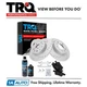 TRQ Rear Semi Metallic Brake Pad & Performance Rotor Kit for Saab 9-3 Linear