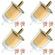 smseace 4Pcs 5/16 Inch fuel filter inline with 8Pcs Hose Clamps in yellow 