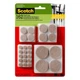 3M Scotch Felt Self Adhesive Pad Beige Round Assorted " W 162 pk (4-Pack) 3M Scotch Felt Self Adhesive Pad Beige Round Assorted " W 162 pk (4-Pack)