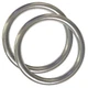 AIVOOF 4" Metal O-Ring, 2 Pack 304 Seamless Welding Stainless Steel Rings... 