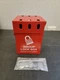 ZING Group Lockout Box: Steel, Red, 6 inch x 4 inch