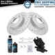 Rear Semi Metallic Brake Pad & Performance Rotor Kit for Saab 9-3 Linear