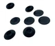 8 Pack Genuine NEW CAPLUGS Brand Flexible 3/8" Black Plastic Hole Plugs BPF-3/8