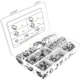 JacobsParts 60pcs Adjustable Hose Clamps Worm Gear Stainless Steel Clamp... 