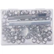 SHUATI 100 Sets Grommets Eyelets, Silver Eyelet Tool, Thickened Metal Eyelet... 