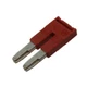 7PC Phoenix Contact 3030336 JUMPER TERM BLK 2POS FLAT PIN