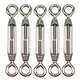 DYWISHKEY M4 Stainless Steel 304 Eye & Turnbuckle Wire Rope M4, Silver 