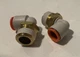 2-Pieces SMC KQ2L13-37AS Hose Fitting Union Elbow 90 Degrees 1/2 In
