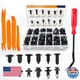 GOOACC GRC-33 240PCS Car Bumper Retainer Clips Fasteners Push Rivets Kit Auto